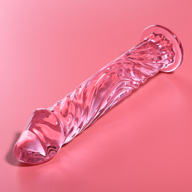 NEBULA SERIES BY IBIZA - MODELL 12 DILDO BOROSILIKATGLAS ROSA 17 CM -O- 3.5 CM
