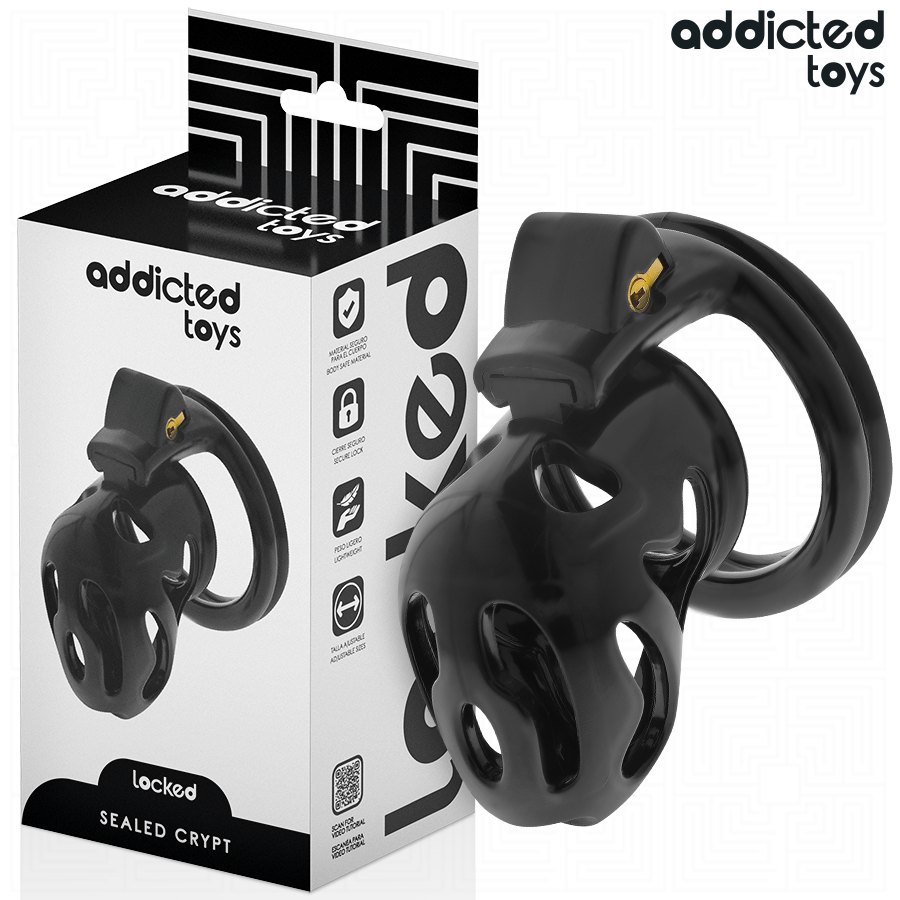 ADDICTED TOYS LOCKED - VERSIEGELTER PENISKÄFIG 8 CM