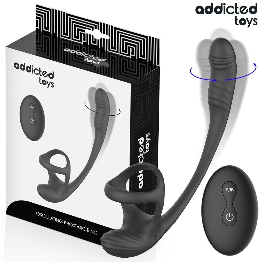 ADDICTED TOYS ANALPLUG MIT VIBRATION, 360°-WELLUNG UND HODENSTIMULATOR