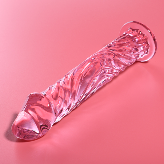 NEBULA SERIES BY IBIZA - MODELL 12 DILDO BOROSILIKATGLAS ROSA 17 CM -O- 3.5 CM