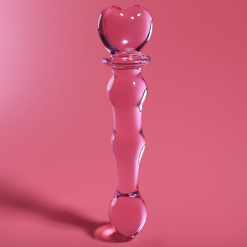 NEBULA SERIES BY IBIZA - MODELL 21 DILDO BOROSILIKATGLAS ROSA 20.5 CM -O- 3.5 CM