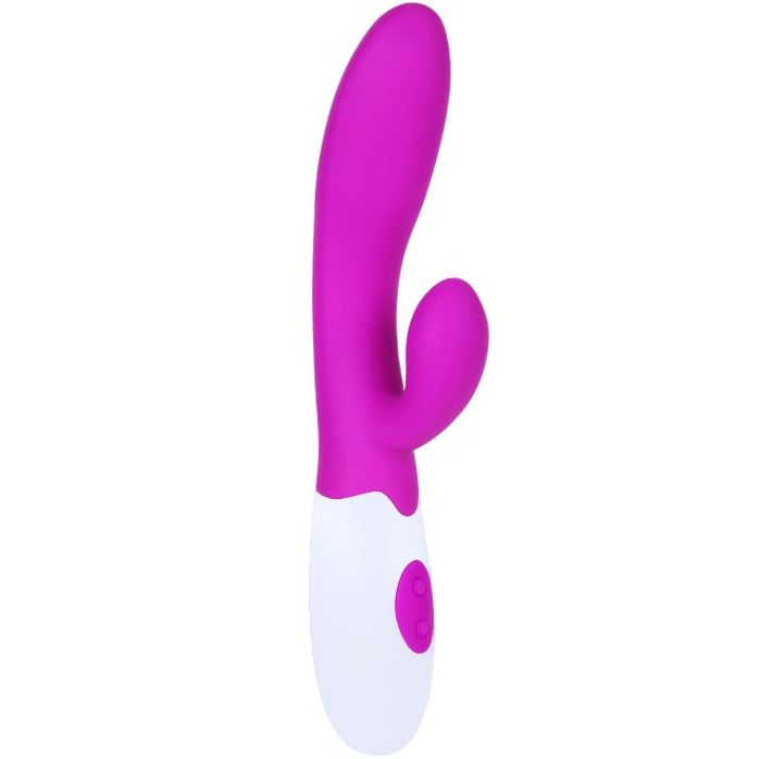 PRETTY LOVE Flirtation Alvis Vibrator mit Klitoris-Stimulator – Flieder/Weiß