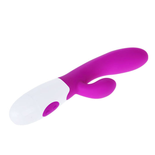 PRETTY LOVE Flirtation Alvis Vibrator mit Klitoris-Stimulator – Flieder/Weiß