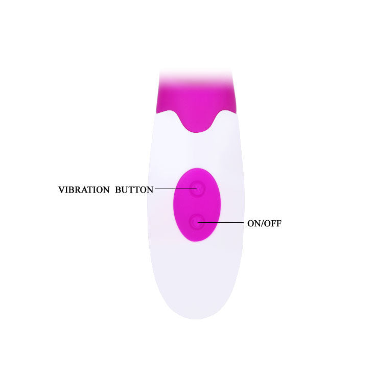 PRETTY LOVE Flirtation Alvis Vibrator mit Klitoris-Stimulator – Flieder/Weiß