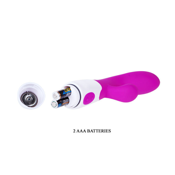 PRETTY LOVE Flirtation Alvis Vibrator mit Klitoris-Stimulator – Flieder/Weiß