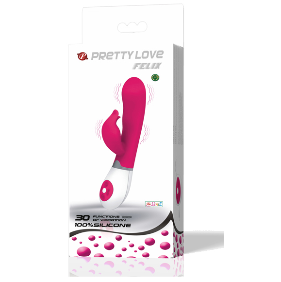 PRETTY LOVE Flirtation Vibrator Felix Stimulator – Flieder/Weiß