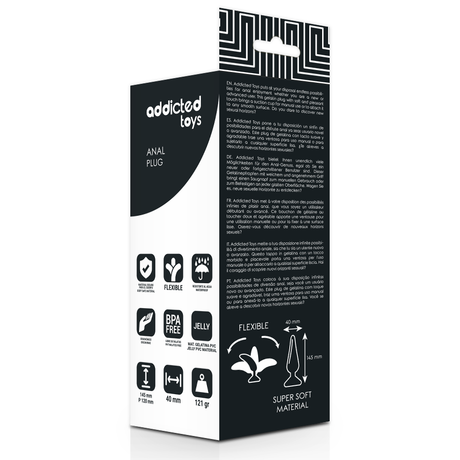 Flexibler TPR Analplug für intensive Stimulation und Analerweiterung
