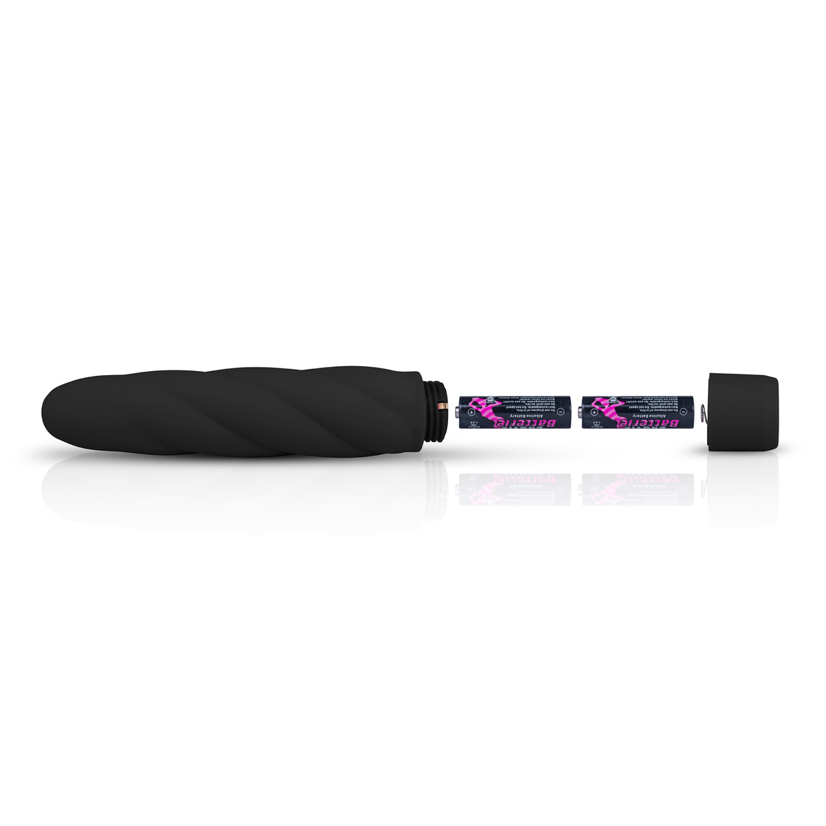 Schwarzer Vibrator aus Silikon
